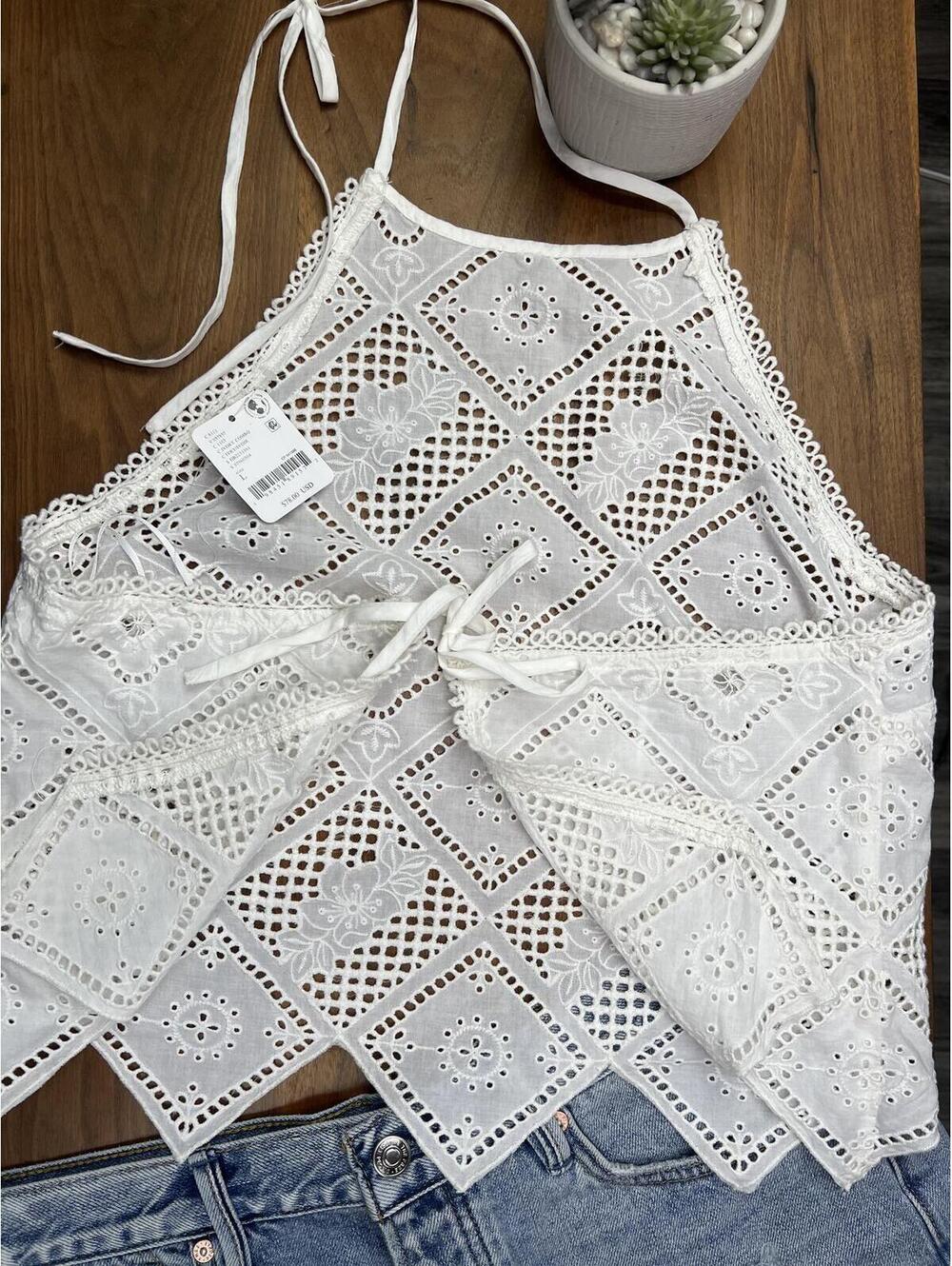 Free People Hankie Halter Top. NWT - Picture 2 of 7